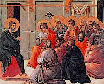 Duccio di Buoninsegna, Christ Taking Leave of the Apostles