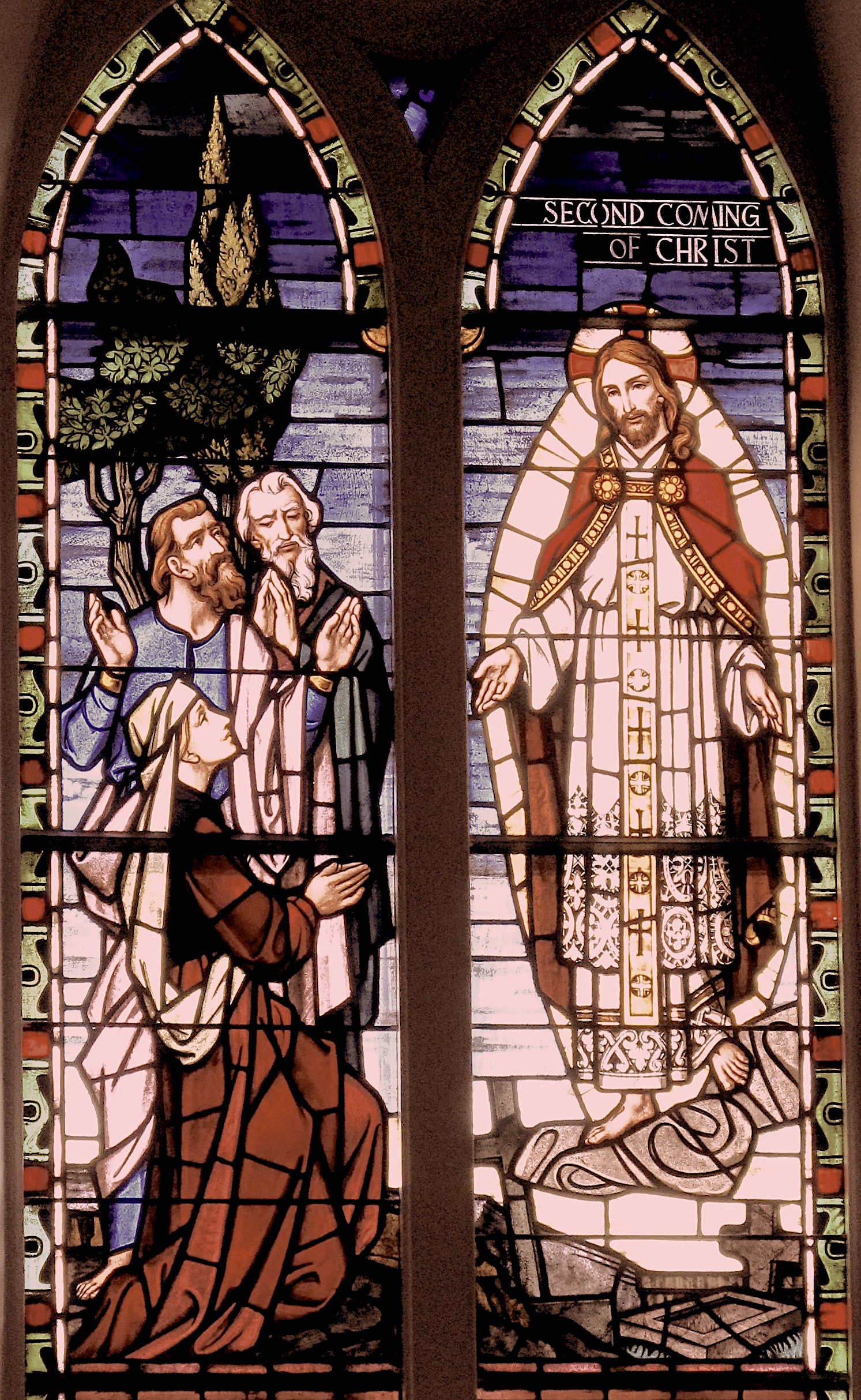 St. Matthew's German Evangelical Lutheran Church,
The Second Coming of Christ, stained glass window