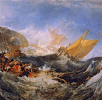 Joseph Mallord William Turner, The Wreck 
of a Transport Ship