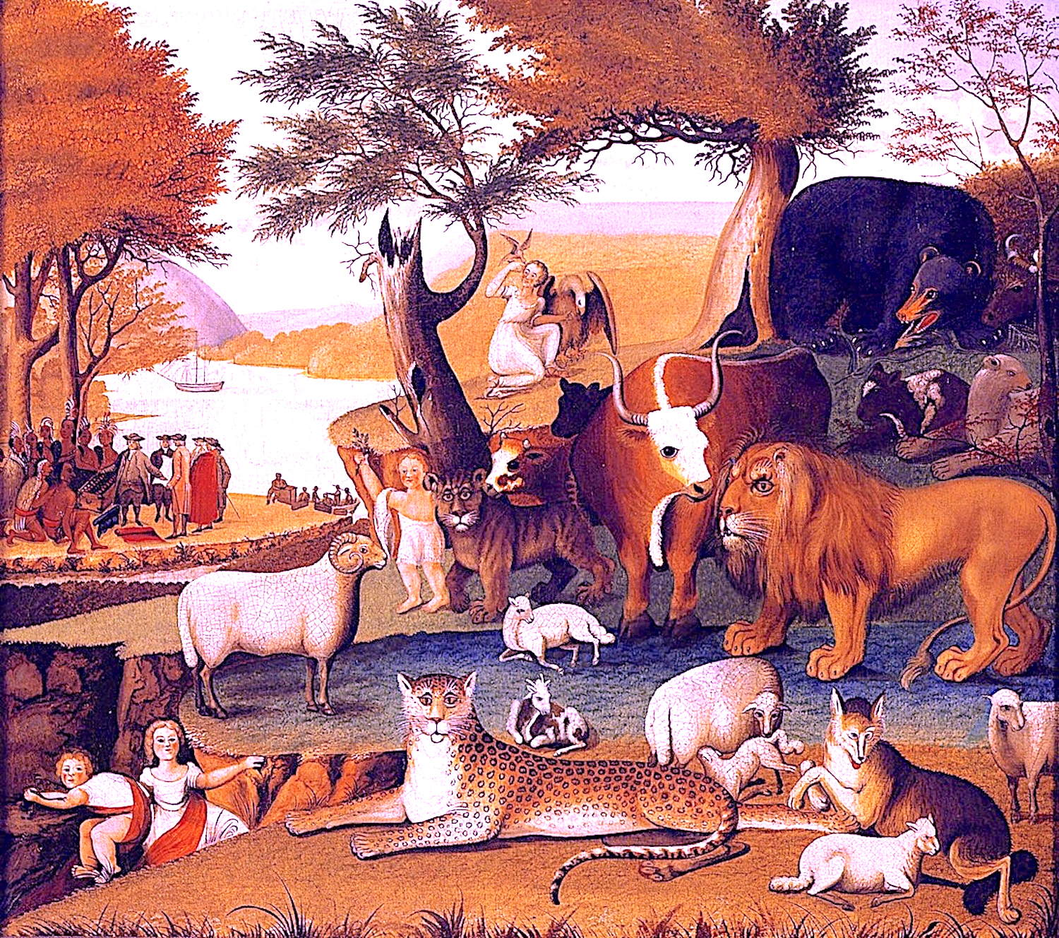 Edward Hicks, The Peaceable Kingdom, 1848