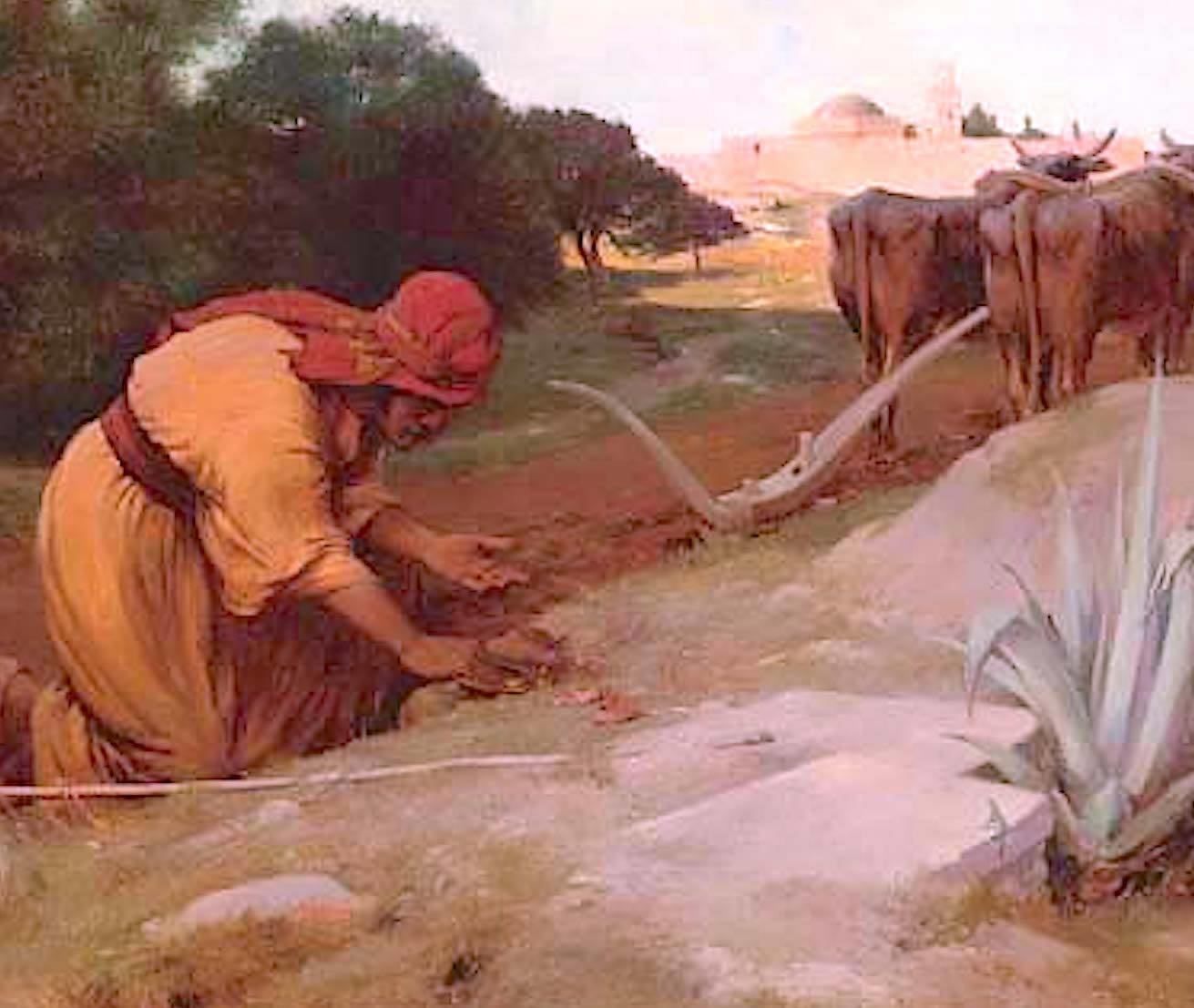 Ford Maddox Brown, Jesus washing 
Peter's feet at the Last Supper