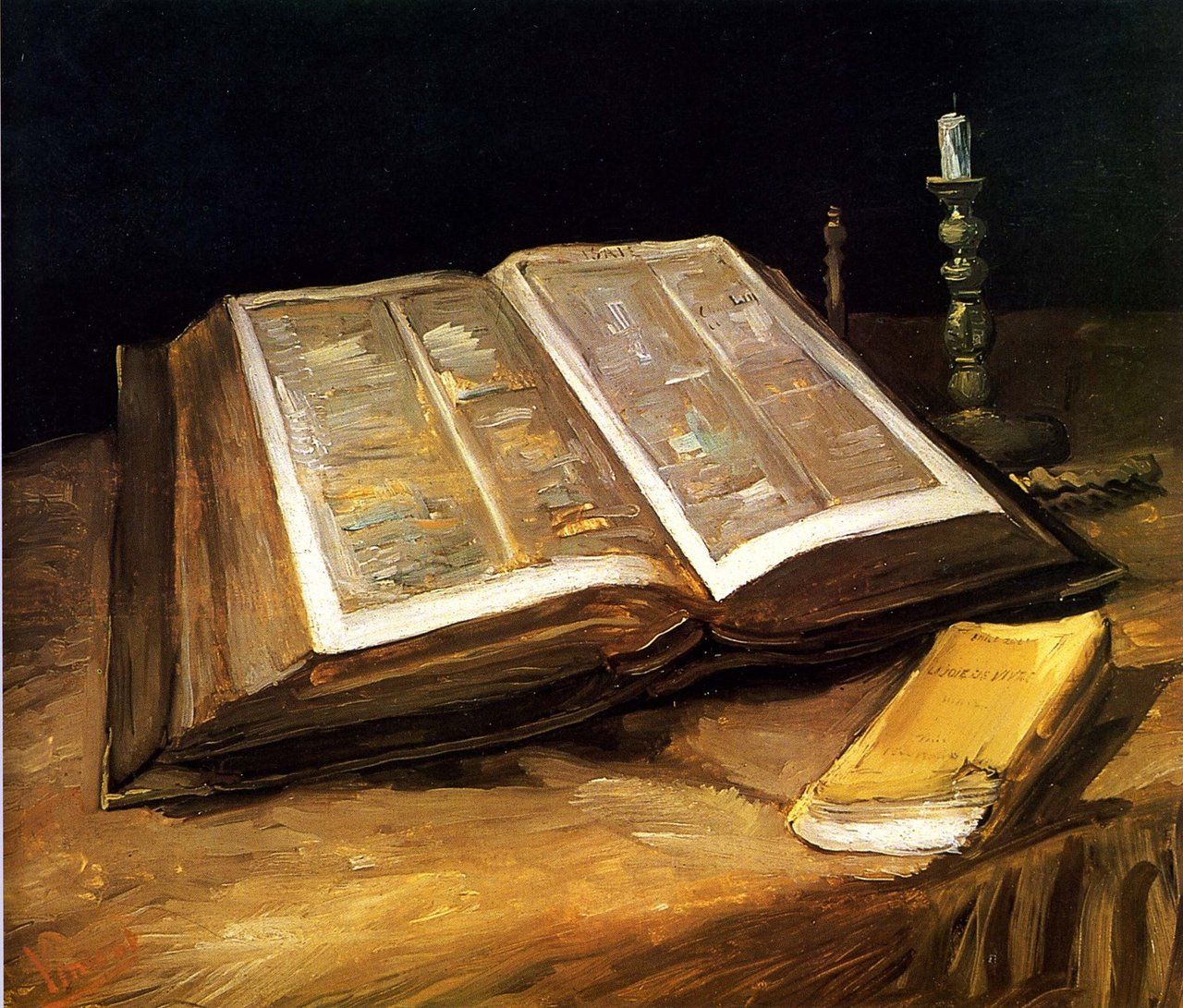 Van Gogh, Still Life with Open Bible