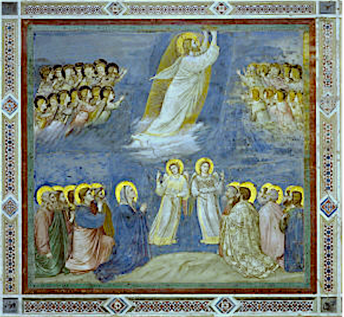 Giotto, The Ascension of Our Lord 
Scrovegni Chapel, Padua, Italy, 1305