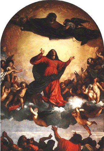 Painting by Tiziano Vecellio (Titian, 1477/1490-1576): “Assumption”