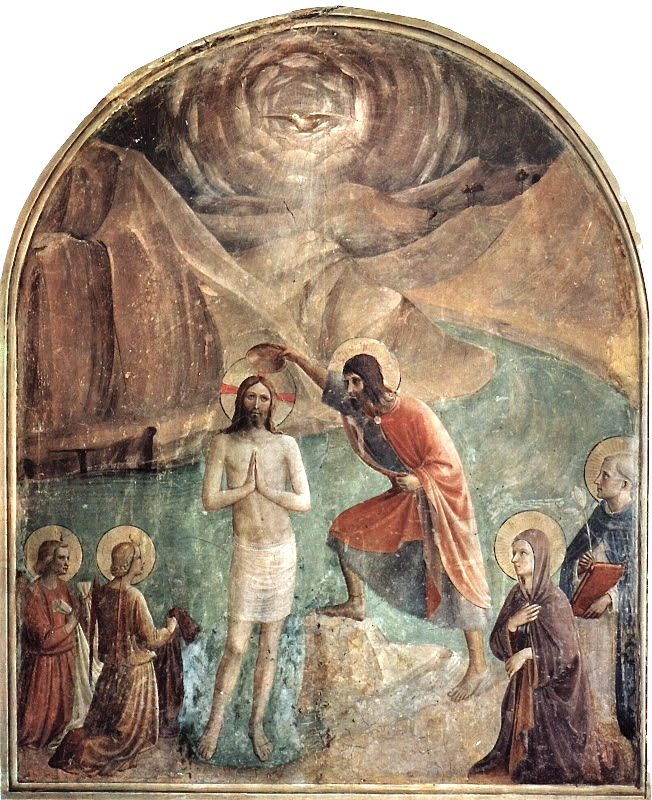Fra Angelico, Baptism of Christ 1438-1445